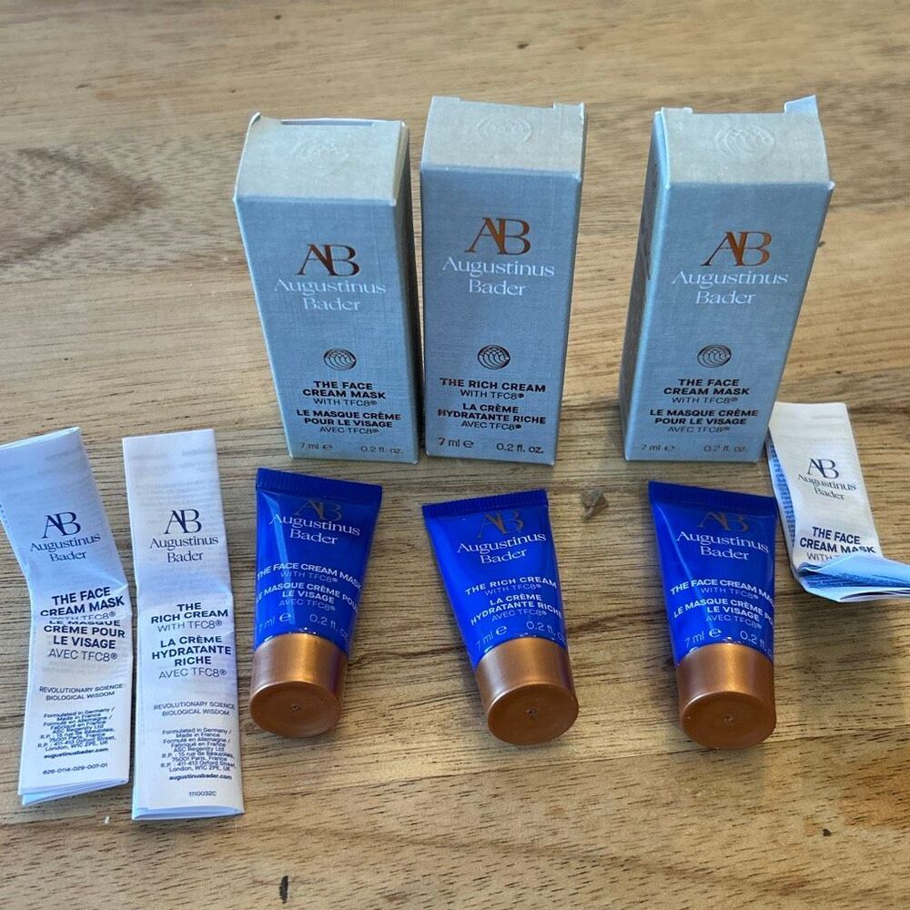 New Augustinus Bader three piece set the face cream mask the rich cream travel s